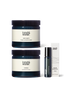 Bath salts, candle and pulse point oil.