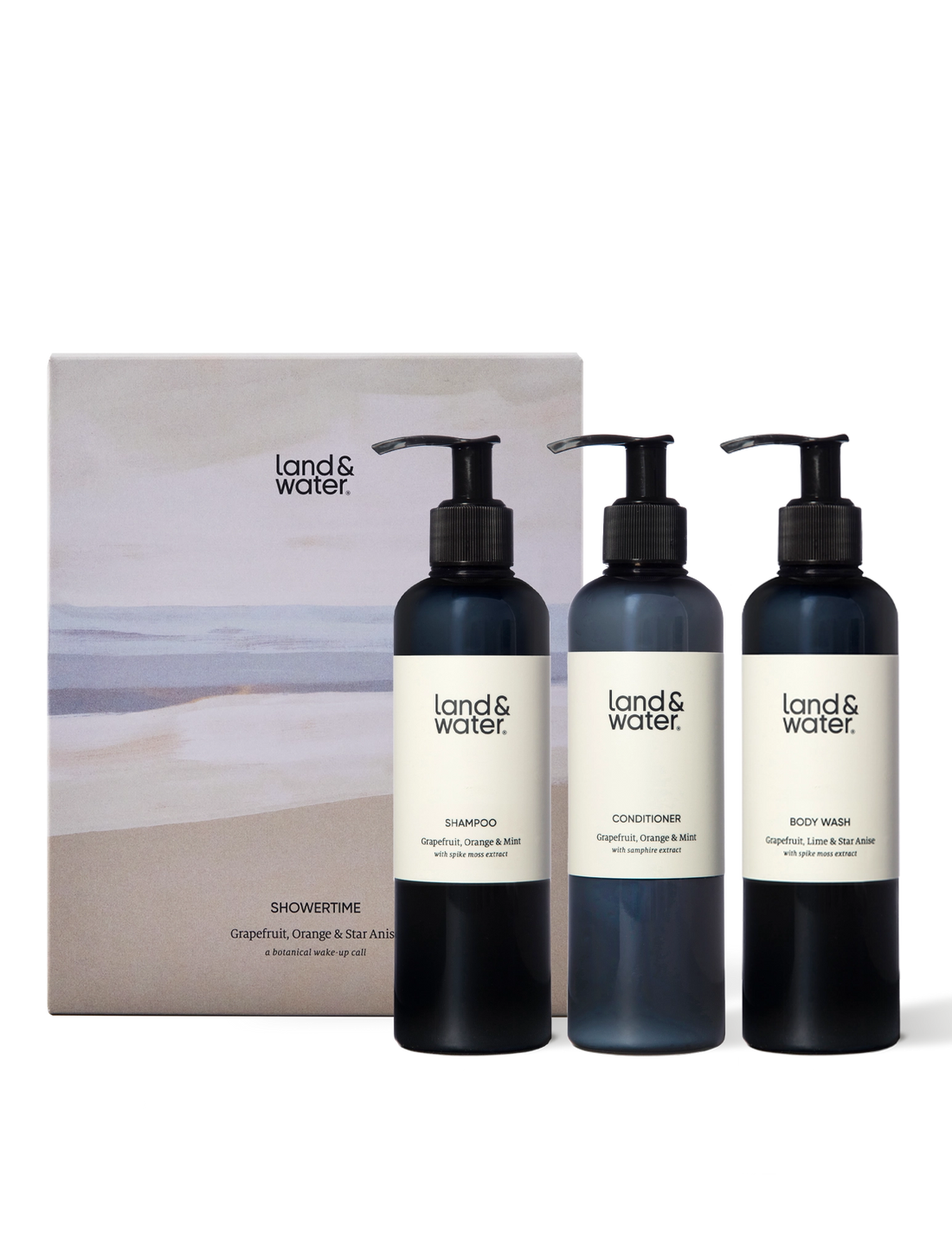 Body wash, shampoo and conditioner, and gift set box