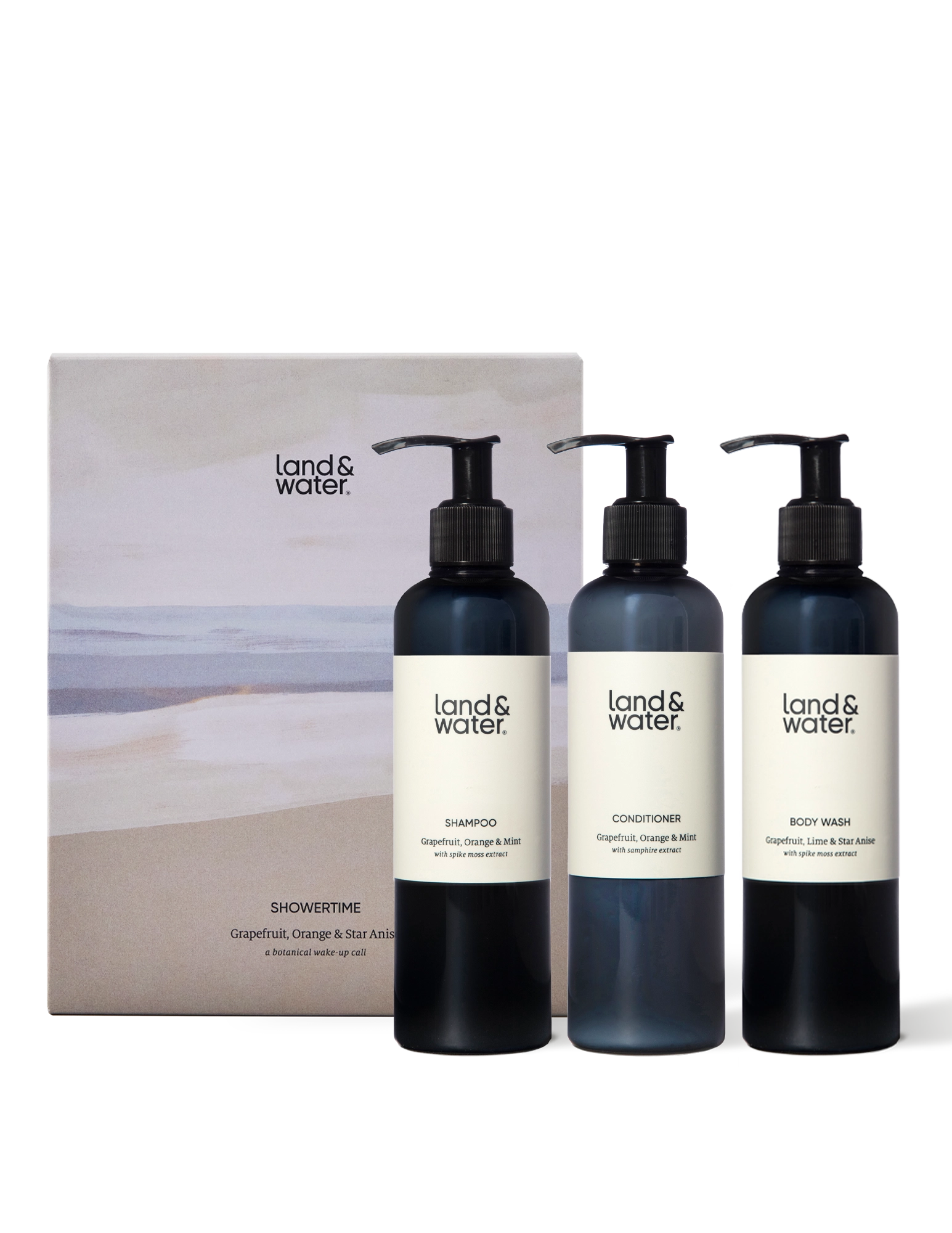 Body wash, shampoo and conditioner, and gift set box
