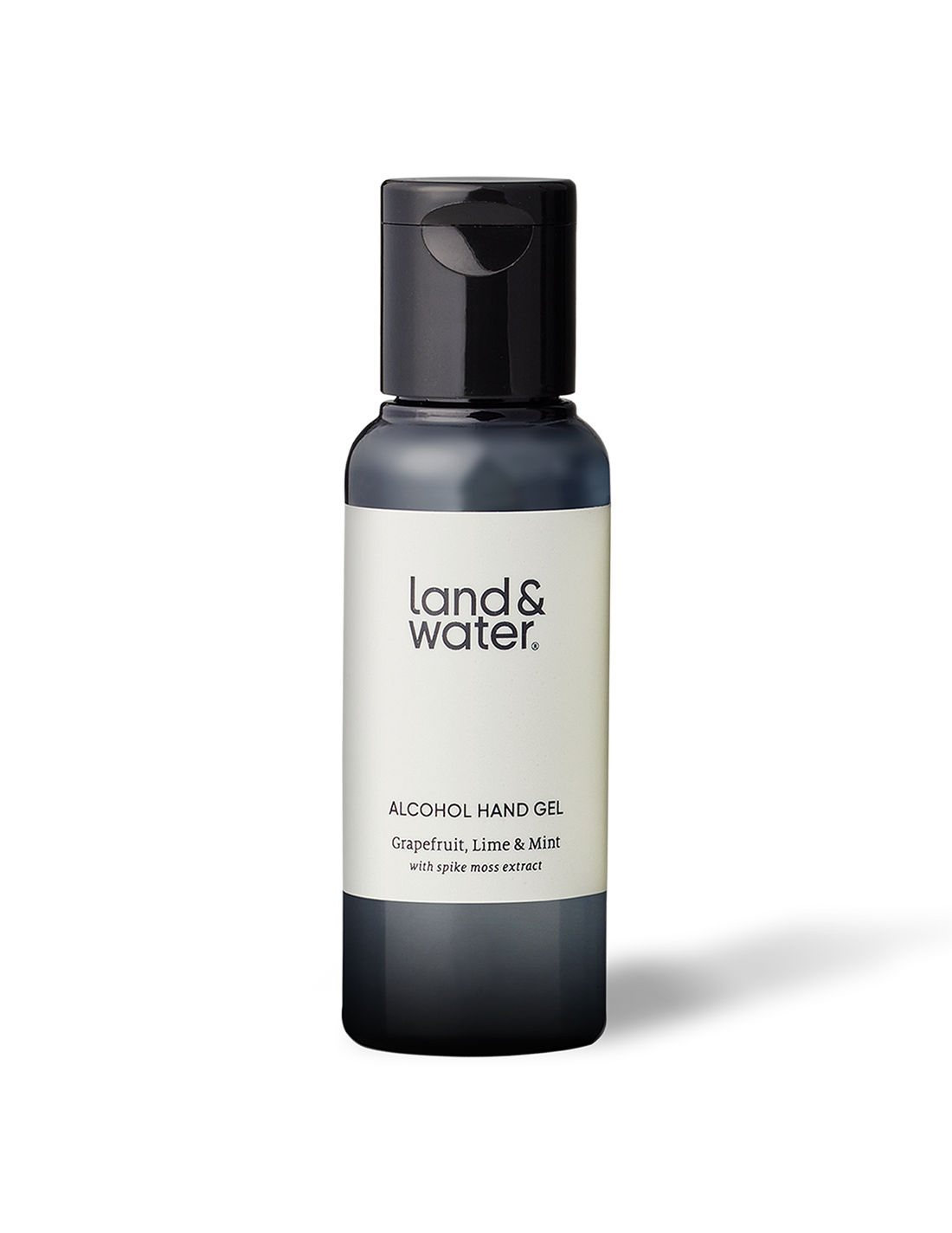 A travel-sized 50ml alcohol hand sanitiser.