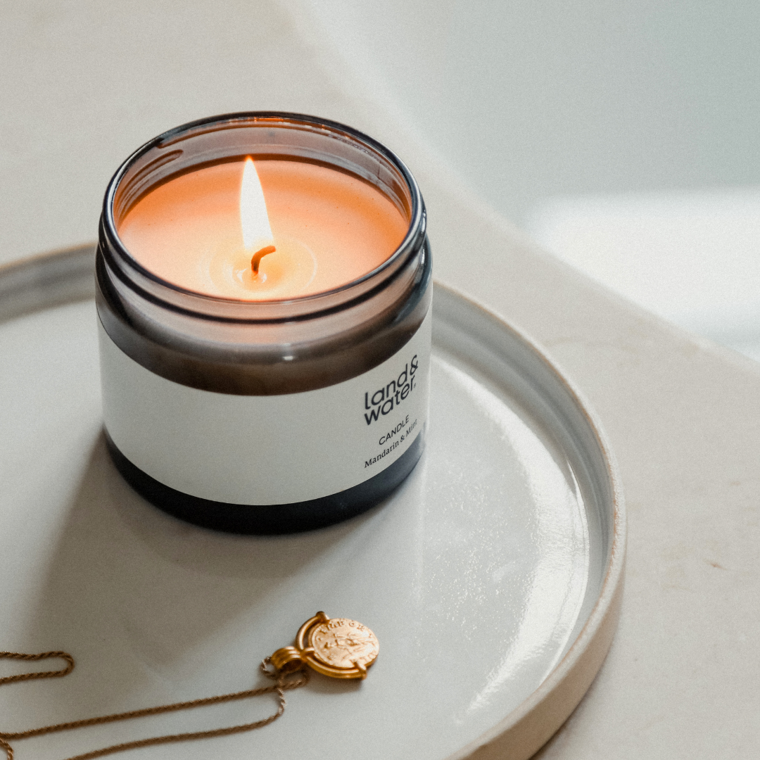 Winter Candle Gift | Mandarin &amp; Mint 220g