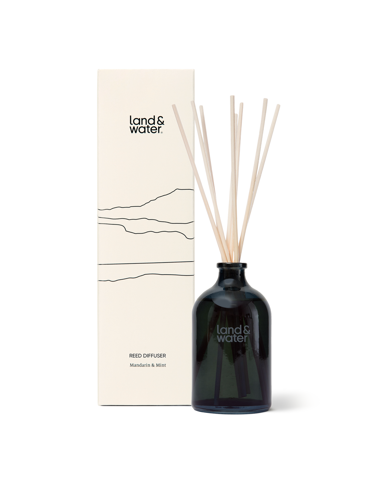 Mandarin Reed Diffuser Mandarin & Mint Natural Reed Diffuser 115ml | land&water